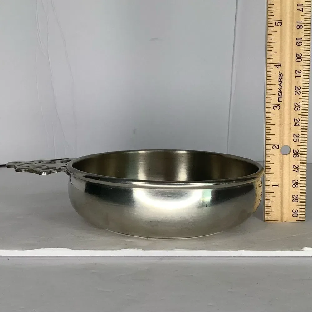 Vintage Woodbury Pewterers Porringer Bowl 5